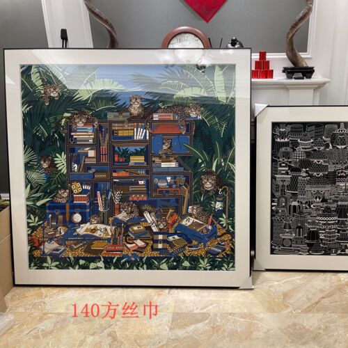 丝巾裱框画框金属简约无损磁吸