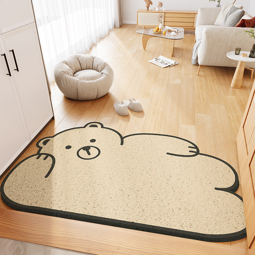 入户门丝圈地垫进门地毯大门口门外玄关卡通耐脏蹭土可剪裁脚垫