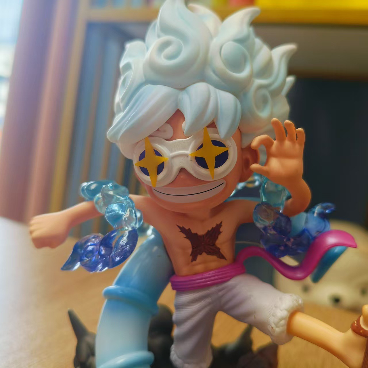 海贼王眼镜尼卡形态路飞人人果实幻兽种动漫潮玩手办车载桌面摆件