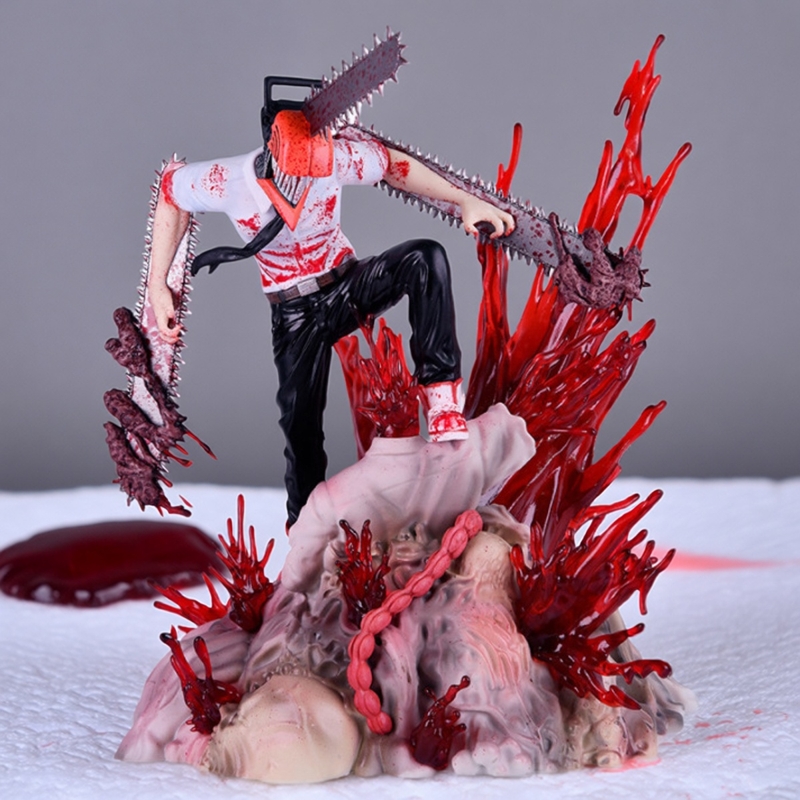 链锯人电锯人电次恶魔猎人啵奇塔场景二次元动漫模型摆件手办