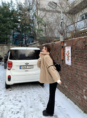 Lily Rosemary/ 昭和公主 环保皮草中古水貂毛长外套