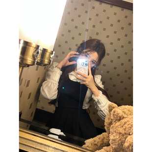 西装 Lily Rose 小樽情书 面料U领甜美背带百褶裙女 Rosemary