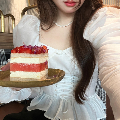 两穿系带打揽衬衫LilyRosemary