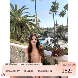 Lily Rosemary/ 美貌甜心 中古少女蕾丝长袖Tee两色