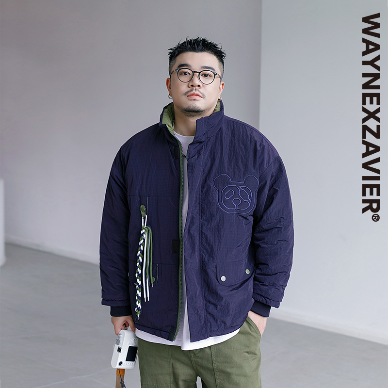 韦恩泽维尔加厚冬季撞色棉服大码