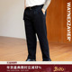韦恩泽维尔加肥加大宽松大码 秋冬男灯芯绒微锥休闲西裤 送腰带9263