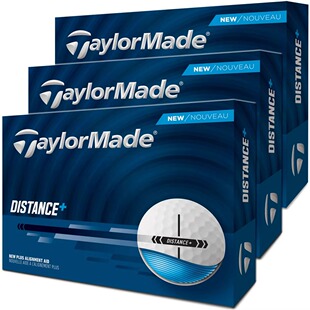 TAYLORMADE高尔夫球2025新款DISTANCE+高尔夫球远距离二层球白色