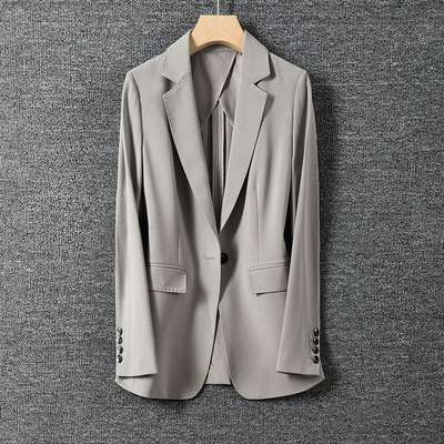 新款灰色西装外套女西服