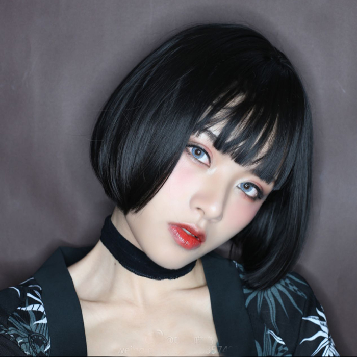 Perruque ANNA LUO  .  cheveux raides Court - Ref 2607414 Image 1