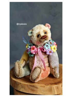 春季小熊16cm 俄罗斯手工玩偶