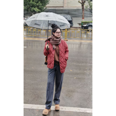 哥家专柜牌宽松保暖短外套