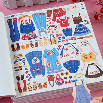 换装贴纸书每本1000张贴纸