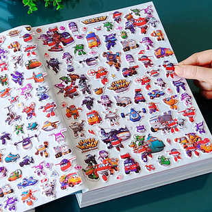 超级飞侠贴纸儿童2到3岁宝宝泡泡贴纸书乐迪小爱包警长迪士尼玩具