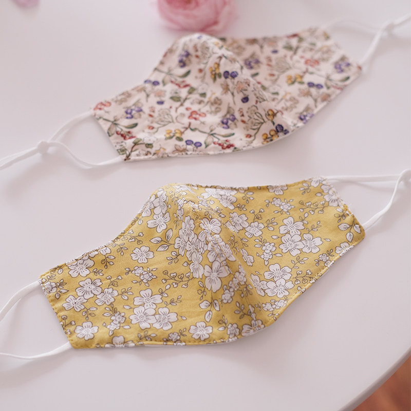 口罩棉布 手工制作纯棉透气可水洗防雾霾秋冬天保暖 防风防寒防尘