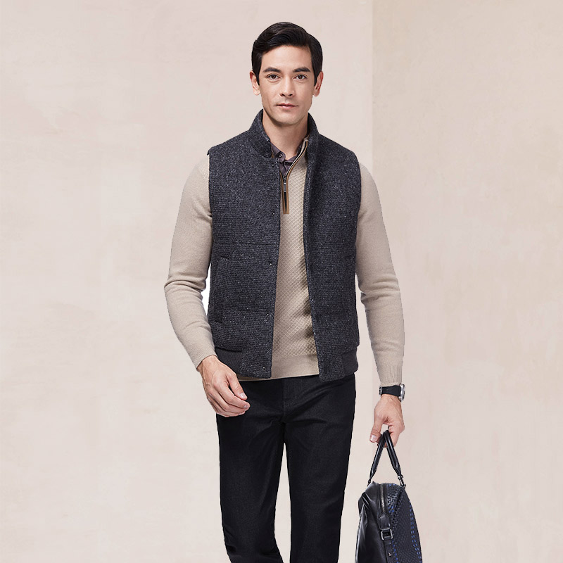 卡利斯特男士秋冬羽绒马甲背心