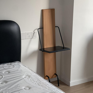 小小服务生置物架实木床头柜客厅创意收纳植物架玄关网红陈列架子