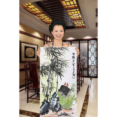 手绘高精11临摹董卿国画