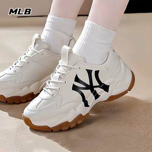 MLB官方正品NY复古老爹鞋男女鞋25新款厚底休闲鞋运动鞋3ASHC104N