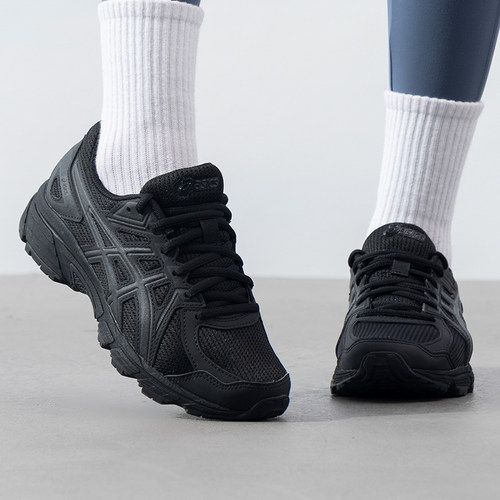 ASICS亚瑟士跑步鞋JOG 100T(2E)宽楦女鞋休闲鞋黑色运动跑鞋