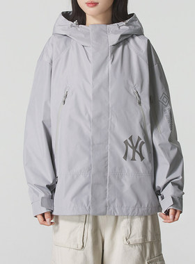 MLB男女同款外套25冬季新款运动服休闲户外梭织防风夹克3AWJB9154