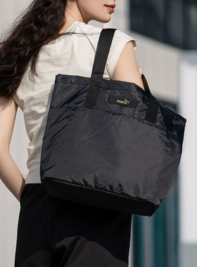 PUMA彪马男包女包官方正品Core Pop Shopper黑色拎包手提包单肩包