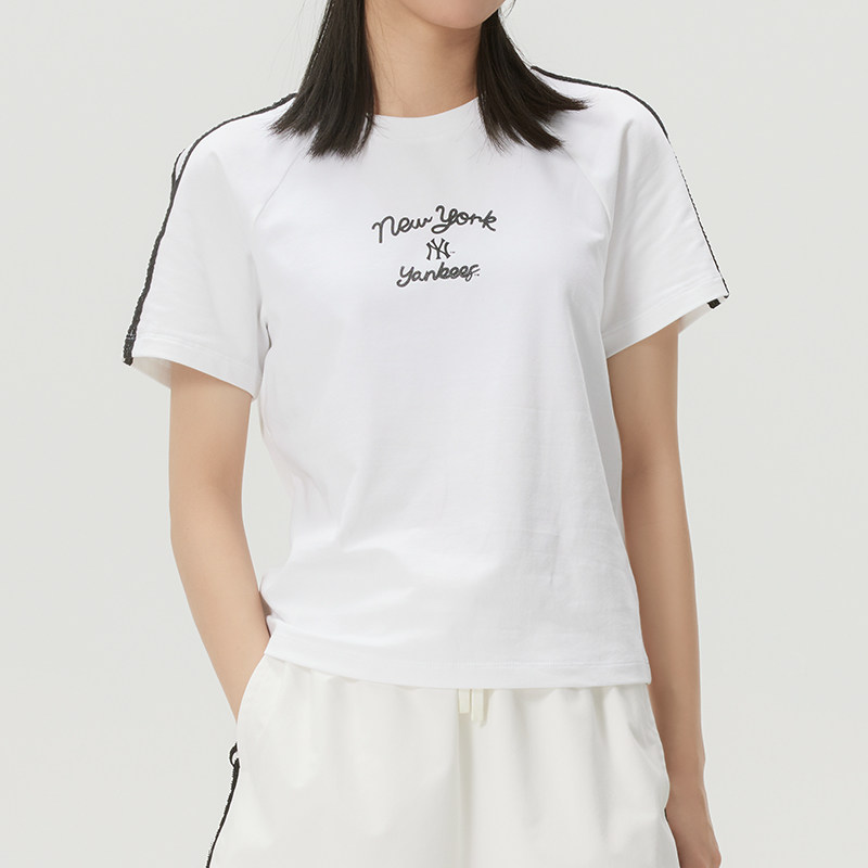 幸运叶子|MLB短袖女装2026夏季新款休闲T恤透气半袖上衣3FTSV5463图片