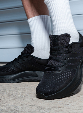 阿迪达斯男鞋冬季新款TREADMOVE运动鞋黑武士透气跑步鞋男JQ6401