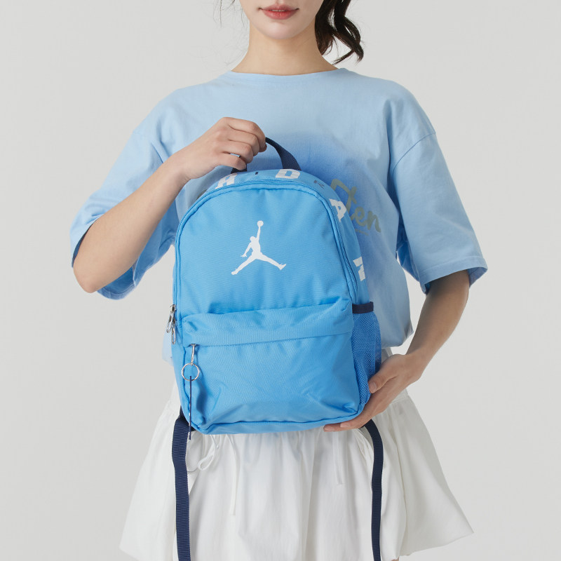幸运叶子|耐克男女包Jordan双肩包蓝色运动休闲旅行背包学生书包图片