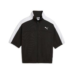 Sleeve 彪马女官方正品 Short 新款 衬衫 2026夏季 Jacket黑色短袖