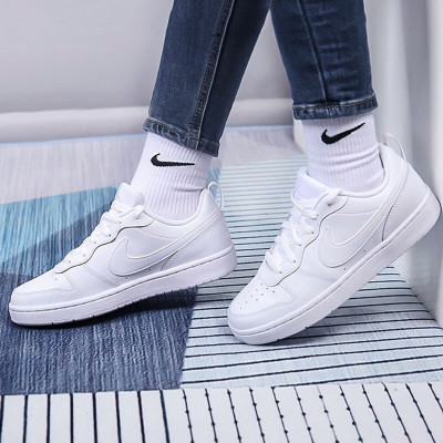 Nike耐克女鞋官方正品低帮2025款休闲鞋白色运动鞋青少年鞋BQ5448