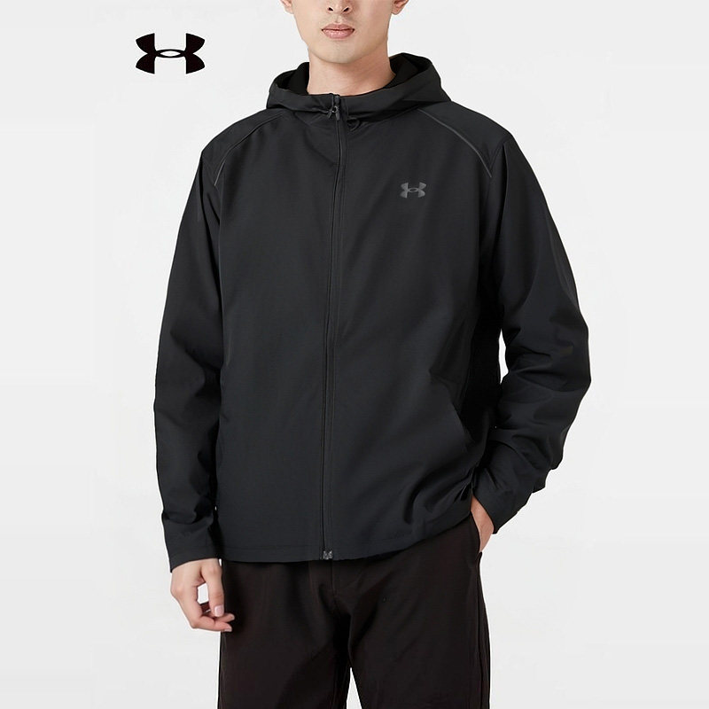 安德玛UA官方正品夹克男2026春季新款男装运动休闲服户外防风外套