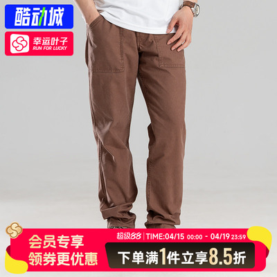 Timberland添柏岚男裤春季新款工装裤户外休闲水洗帆布长裤A6V16