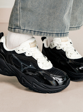 美津浓男鞋女鞋26秋冬新款TRAINER 2K V2厚底老爹鞋复古休闲鞋