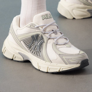 MLB官方男鞋女鞋2025冬季新款情侣潮流厚底网面透气老爹鞋休闲鞋