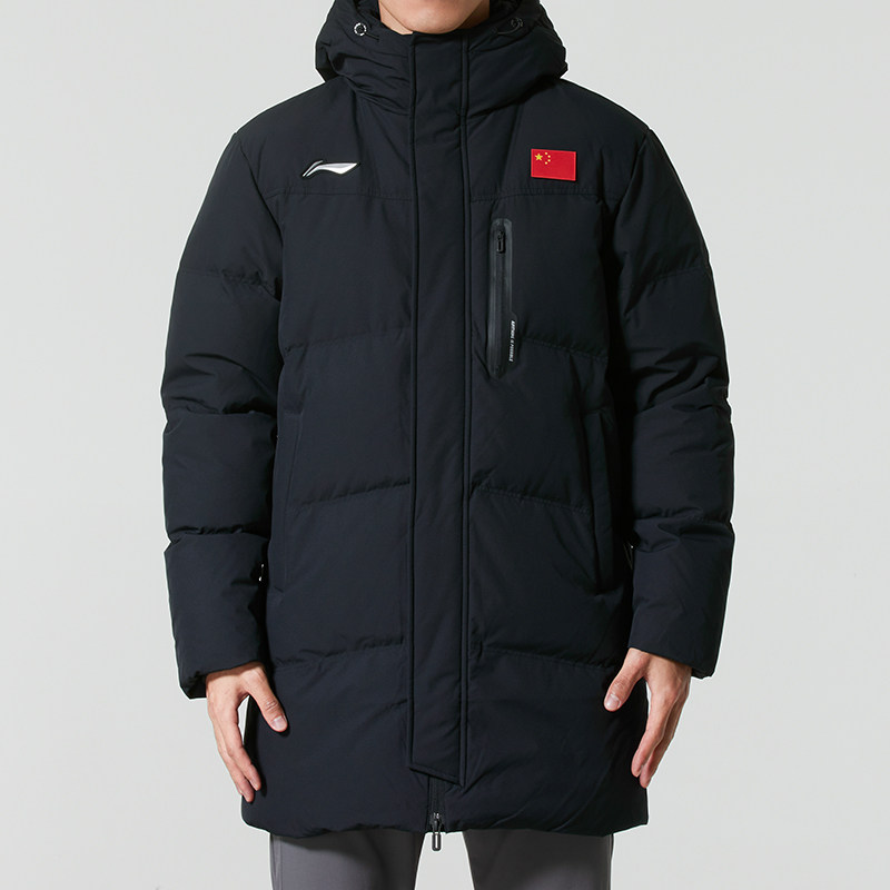 李宁羽毛球羽绒服官方正品男装女装春季新款外套保暖中长款羽绒服