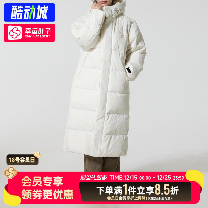 MLB官方羽绒服男女装25冬季户外保暖防寒黑色运动面包服3ADJB3056