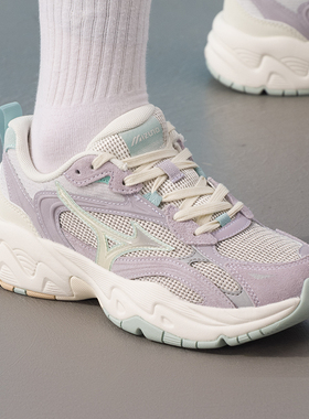 Mizuno美津浓休闲鞋女鞋新款TRAINER 2K V2老爹鞋情侣厚底运动鞋