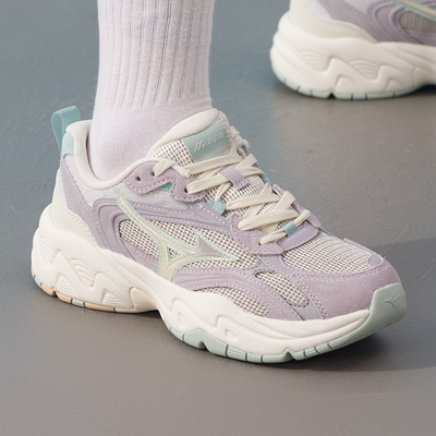 Mizuno美津浓休闲鞋女鞋新款TRAINER 2K V2老爹鞋情侣厚底运动鞋