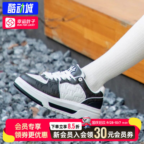 幸运叶子|MLB女鞋秋季新款透气厚底板鞋复古休闲鞋运动鞋学长鞋