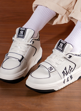 MLB官方正品老花板鞋女鞋春季运动鞋厚底显高鞋子休闲鞋老爹鞋女