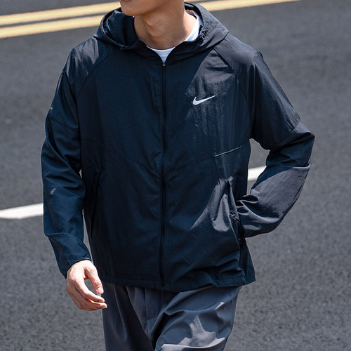 幸运叶子|耐克外套男装春季新款运动服风行者休闲连帽梭织夹克