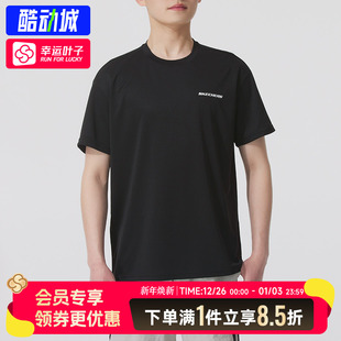 运动跑步健身训练运动服透气情侣短袖 斯凯奇T恤男装 新款 秋季 女装