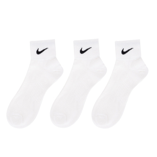 NIKE耐克三双装中筒袜子男女袜2026春季新款白色运动休闲袜SX4706