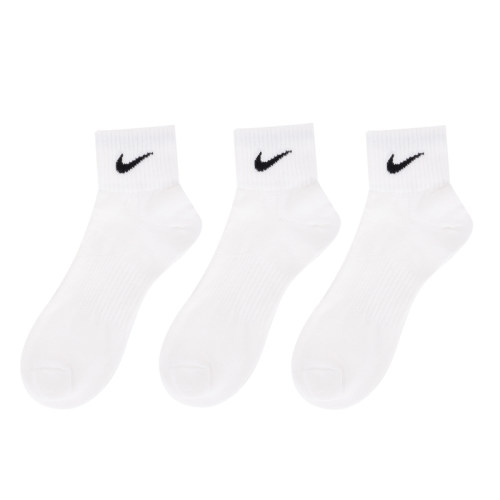 NIKE耐克三双装中筒袜子男女袜2026春季新款白色运动休闲袜SX4706