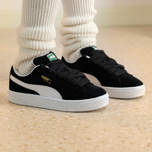 彪马男女同款情侣鞋官方正品Suede XL黑色板鞋2026春季新款休闲鞋