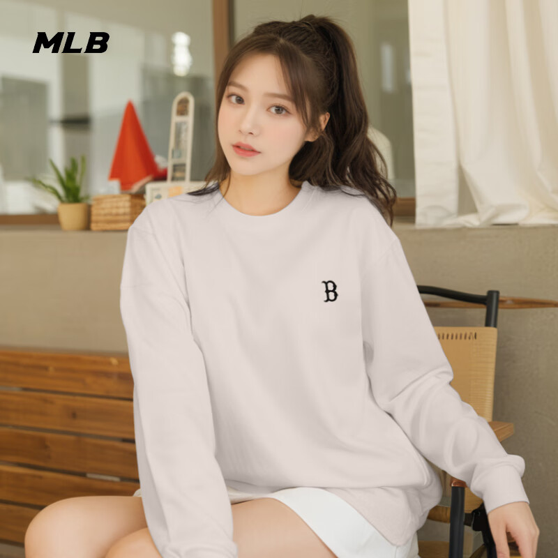 MLB官方正品卫衣男女同款2025冬季新款情侣运动服复古长袖套头衫