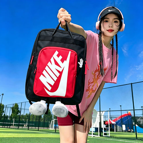 幸运叶子|耐克双肩包男女通用2026新款大容量运动背包学生书包