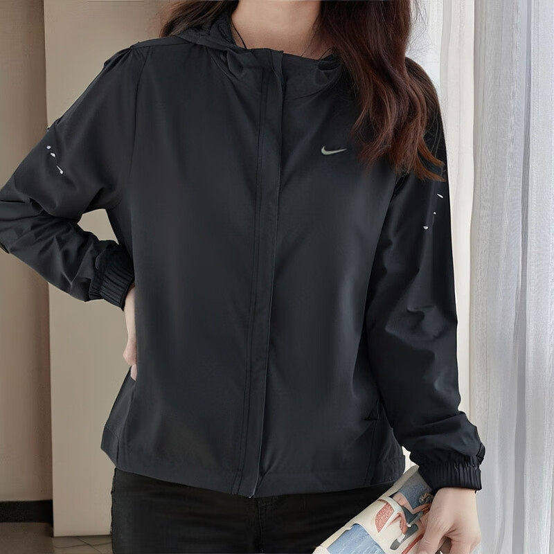 Nike耐克外套女款官方正品运动服2026春季新款黑色训练跑步夹克女