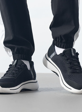 斯凯奇官方店穿脱男鞋春季新款男士运动鞋GOWALK健步鞋