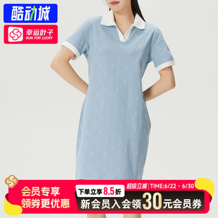 幸运叶子|MLB 女款连衣裙2026夏季新款时尚潮流短袖长款运动T恤衫
